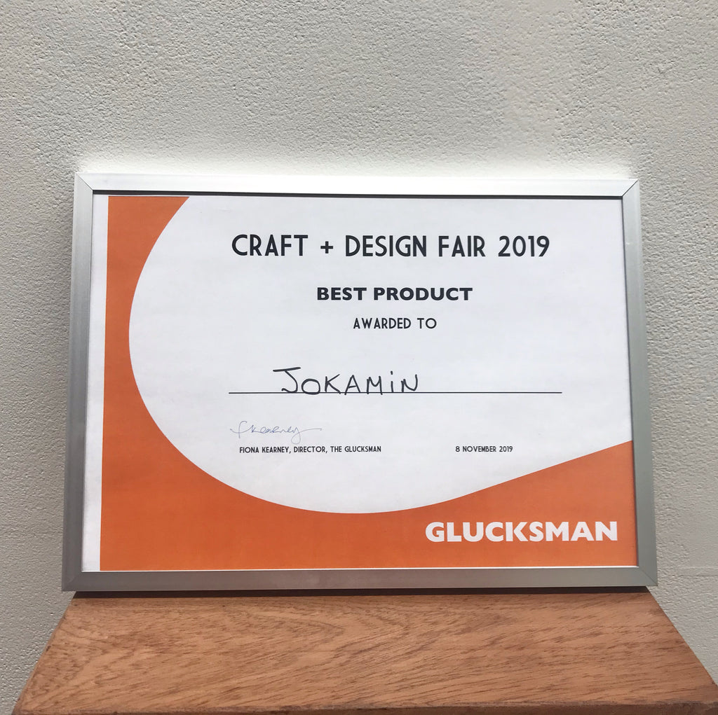 Jokamin awarded the best product at the Glucksman Craft & Design Fair 2019!!!