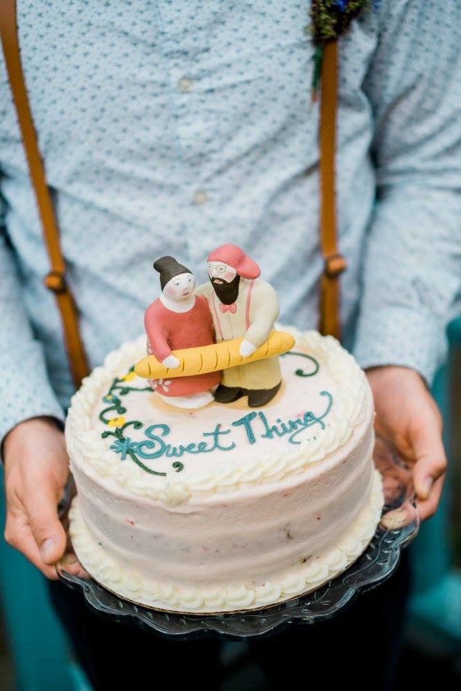 Cake topper art doll for wedding by Jokamin