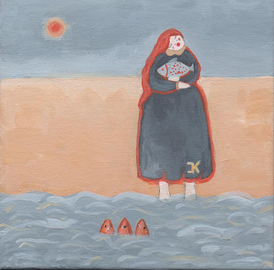 Hello And Goodbye Original painting - Jokamin