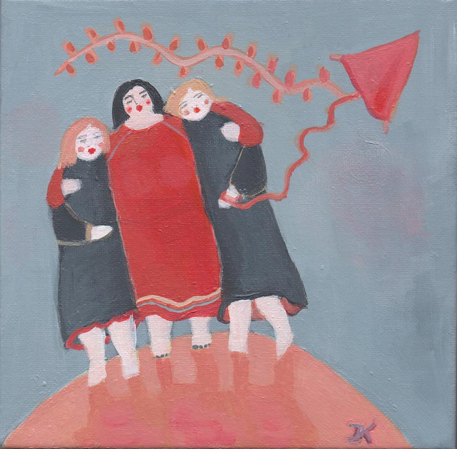 High-Flying Team Original painting - Jokamin