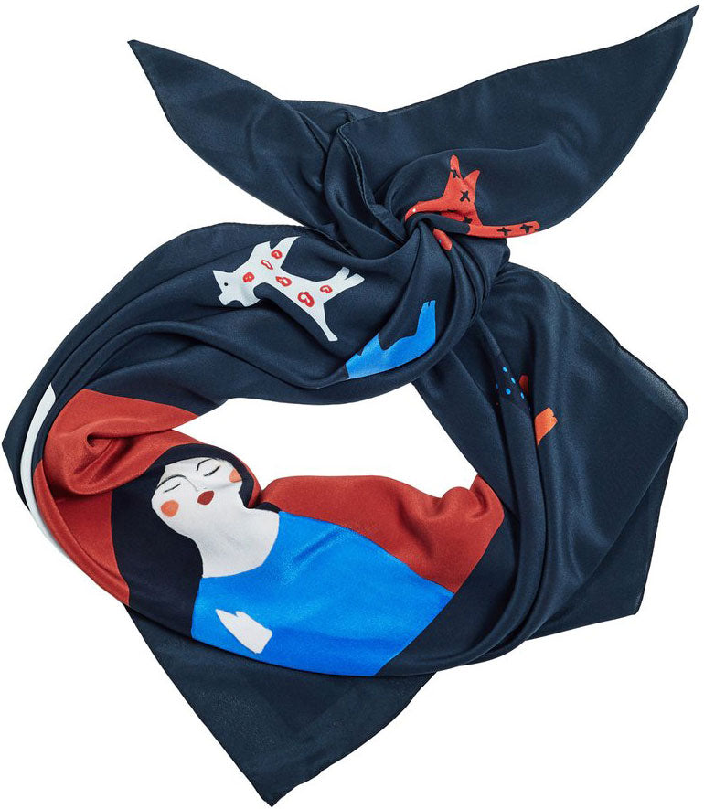 Trinity - silk scarf - ONE LEFT scarves - Jokamin